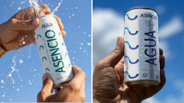 El agua con gas o sin gas... pero en lata (Asencio invirtió US$ 1 millón, enlató el producto y planea hacer agua con proteínas)